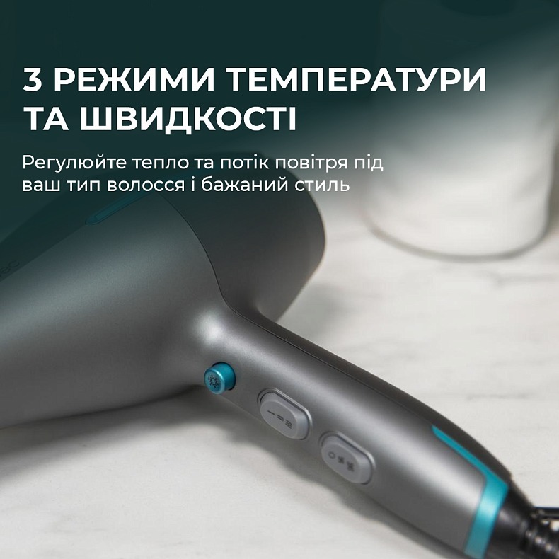 Фен Cecotec Bamba IoniCare 5300 Maxi Aura Black (CCTC-04203) фото3