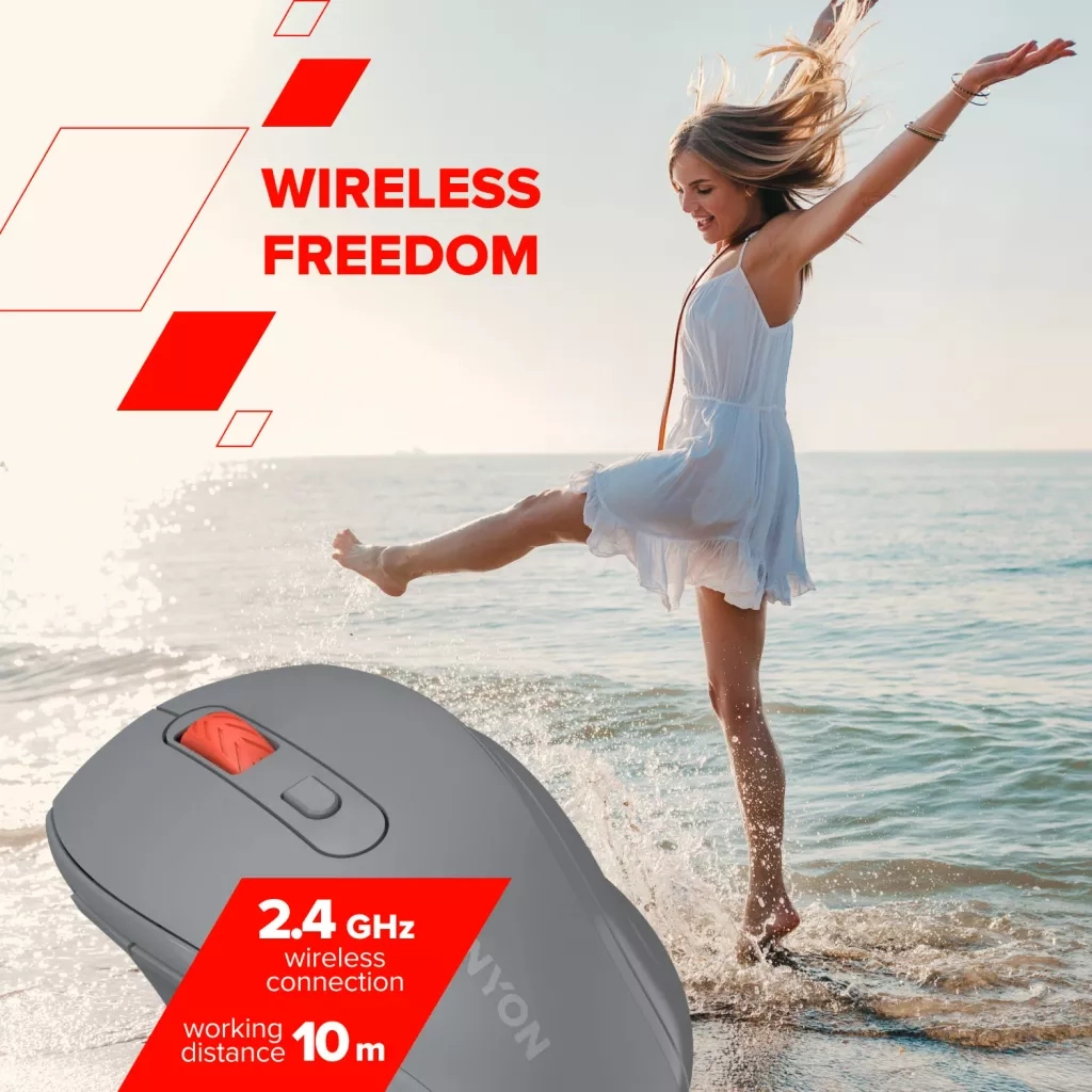 Мышь Canyon OnClick 20 Ergonomic Silent Wireless Pink (CNE-CMSW20P) фото5