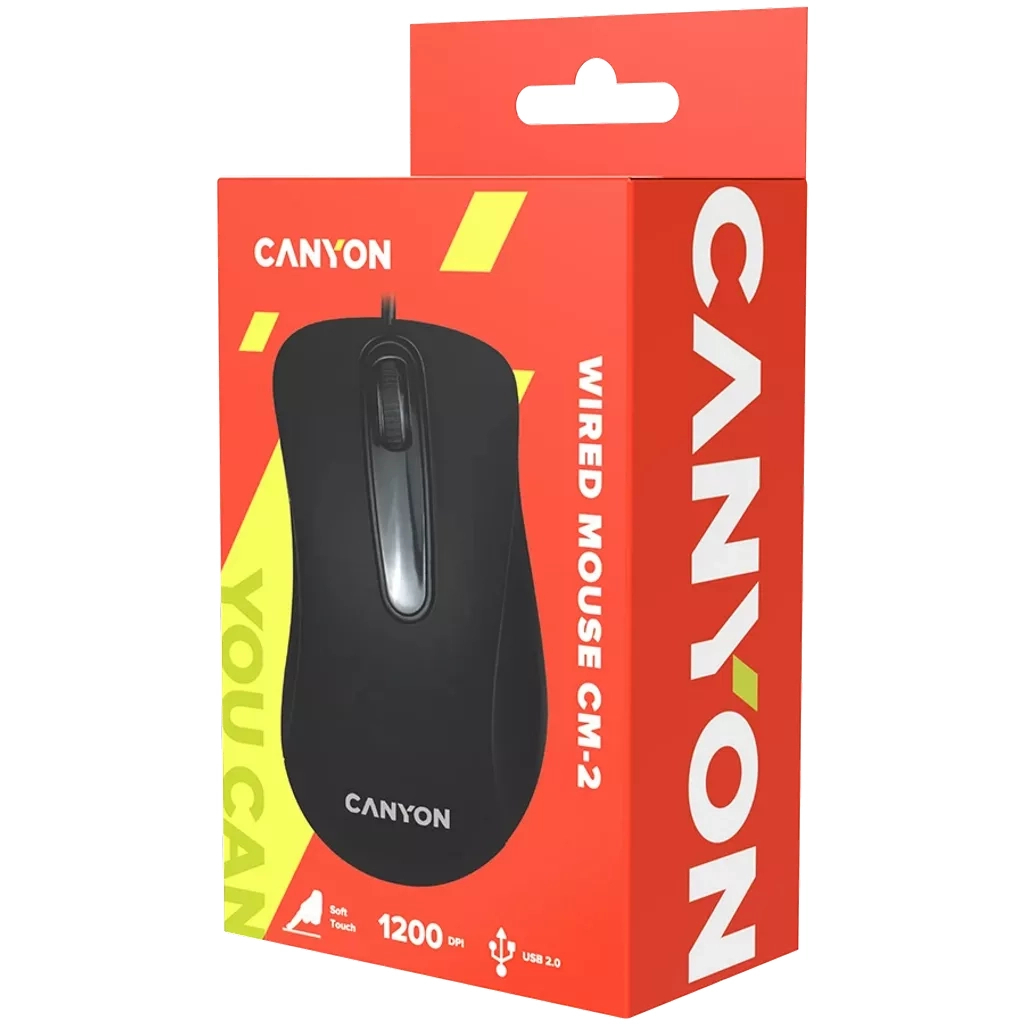 Мышь Canyon CNE-CMS2 Wired Black фото3