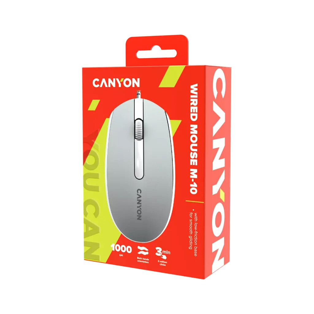 Мышь Canyon M-10 Wired Dark Grey (CNE-CMS10DG) фото6