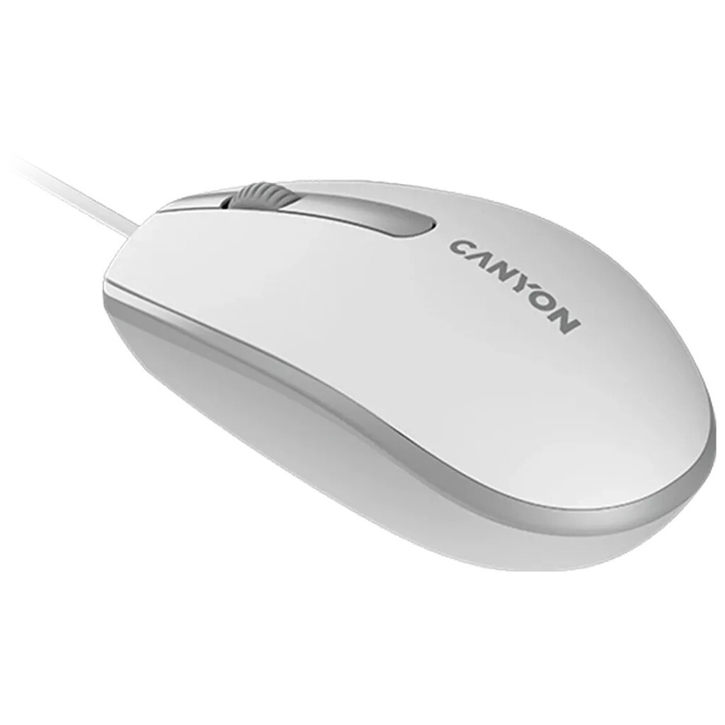Мышь Canyon M-10 Wired White Grey (CNE-CMS10WG) фото3