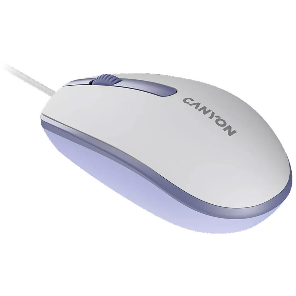 Мышь Canyon M-10 Wired White Lavender (CNE-CMS10WL) фото3