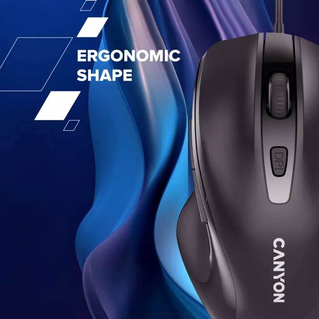 Мышь Canyon M-6 Wired Black (CNE-CMS6) фото5