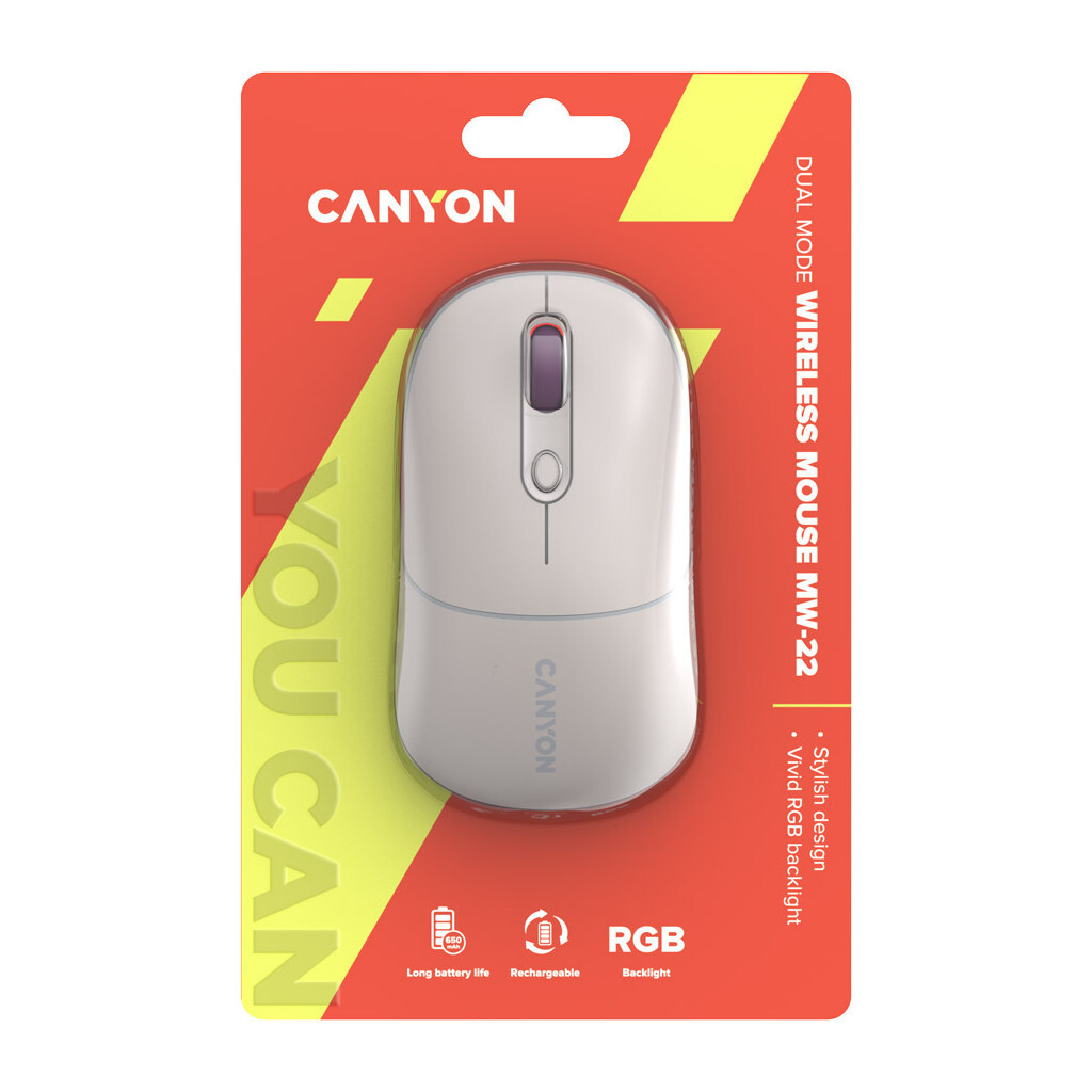 Мышь Canyon MW-22 2in1 BT/ Wireless Rice (CNS-CMSW22RC) фото6
