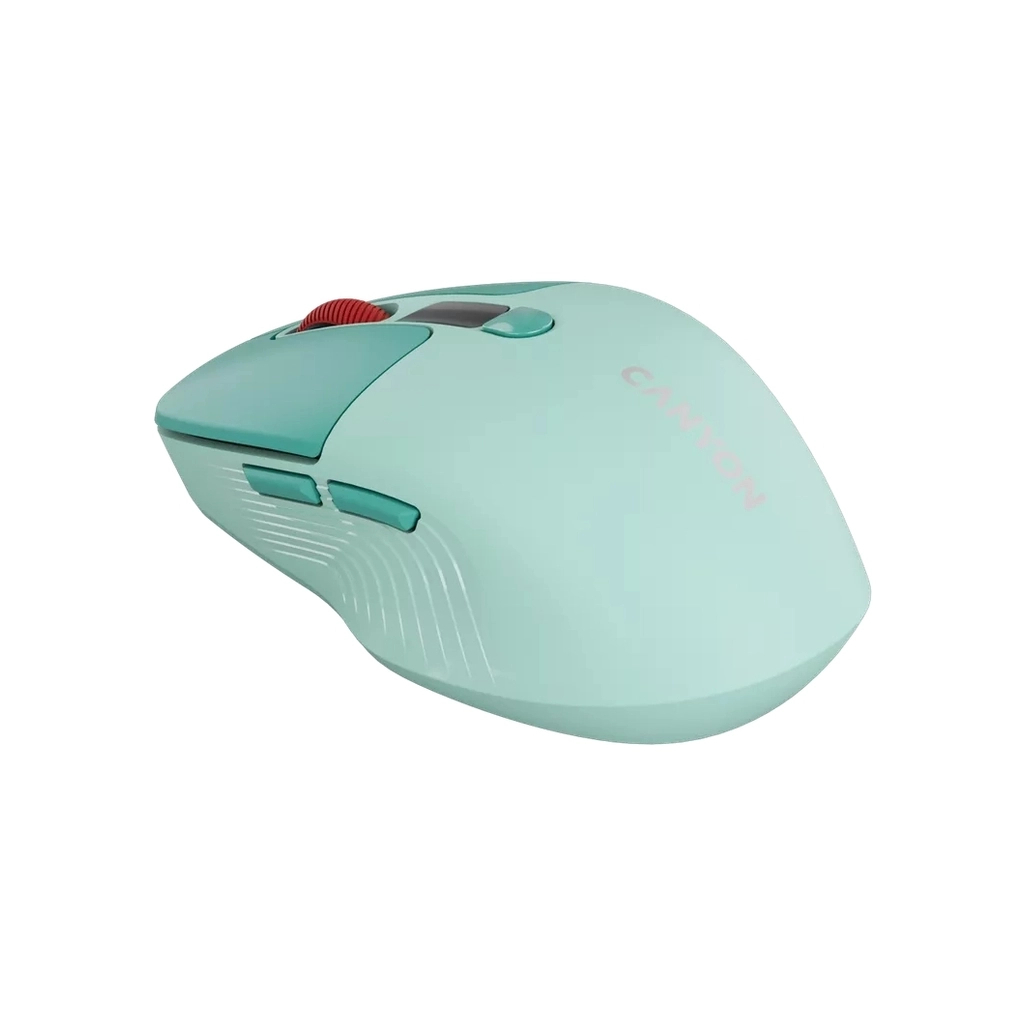 Мышь Canyon MW-26 LCD Silent Dual Mode Wireless Green (CNS-CMSW26GR) фото4
