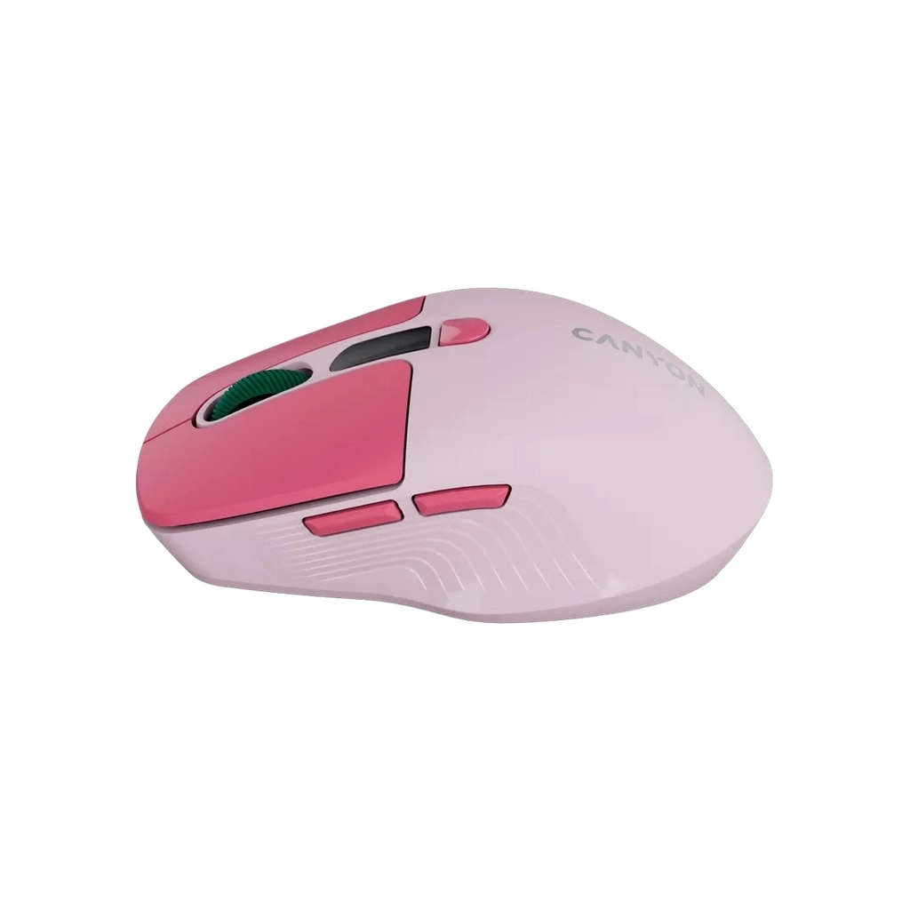 Мышь Canyon MW-26 LCD Silent Dual Mode Wireless Pink (CNS-CMSW26P) фото3