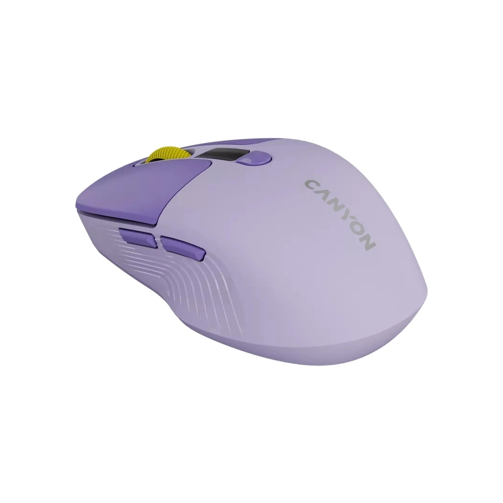 Мышь Canyon MW-26 LCD Silent Dual Mode Wireless Violet (CNS-CMSW26V) фото4