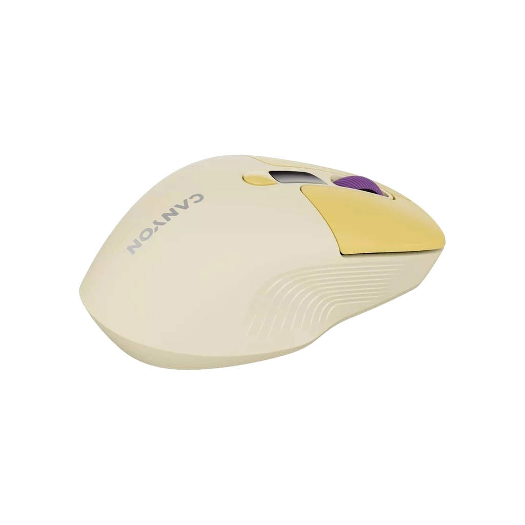 Мышь Canyon MW-26 LCD Silent Dual Mode Wireless Yellow (CNS-CMSW26Y) фото6
