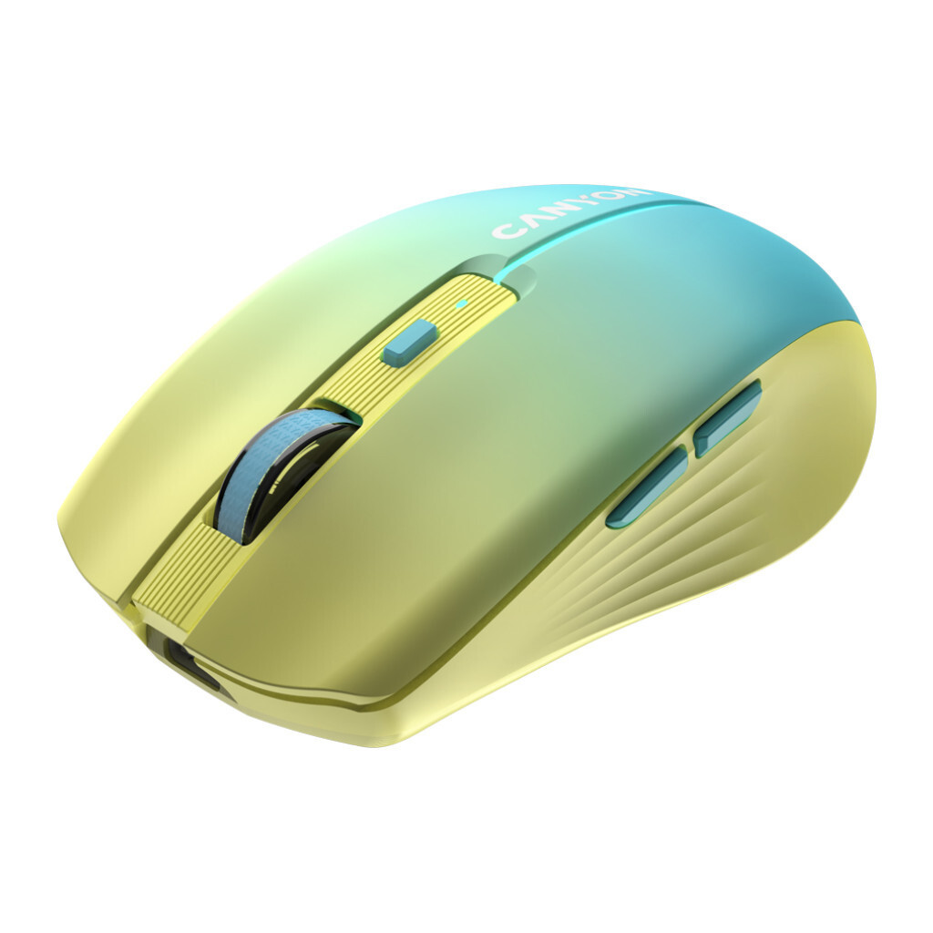 Мышь Canyon MW-44 Wireless Rechargeable Yellow Blue (CNS-CMSW44UA) фото2