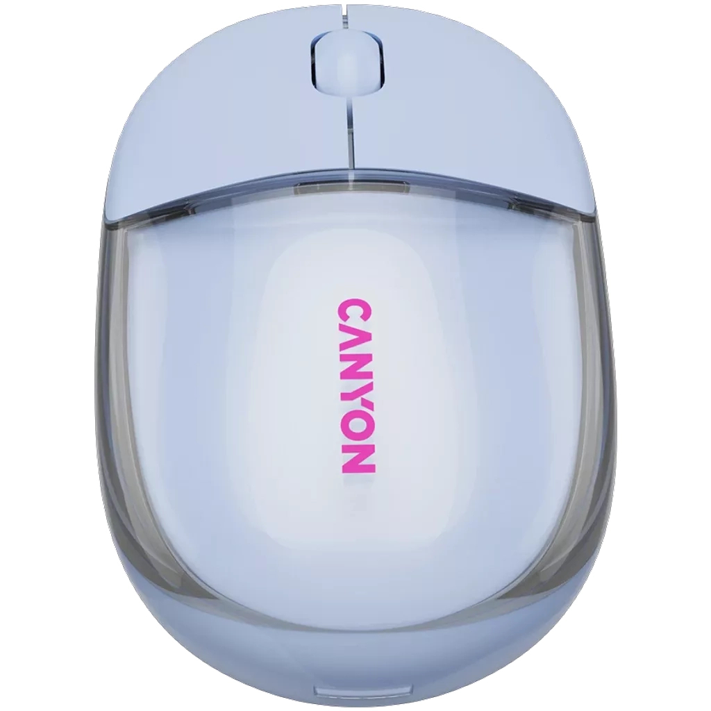 Мышь Canyon OnClick 24 Wireless Transparent Blue (CNS-CMSW24BL) фото2