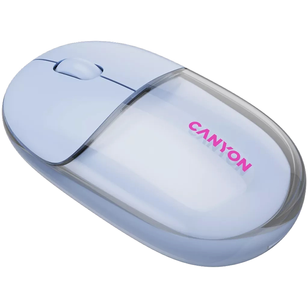 Мышь Canyon OnClick 24 Wireless Transparent Blue (CNS-CMSW24BL) фото3
