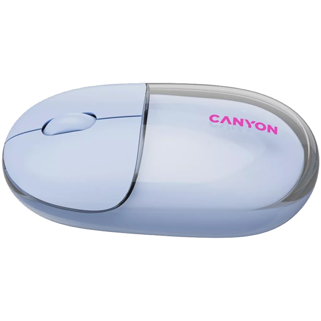 Мышь Canyon OnClick 24 Wireless Transparent Blue (CNS-CMSW24BL) фото4