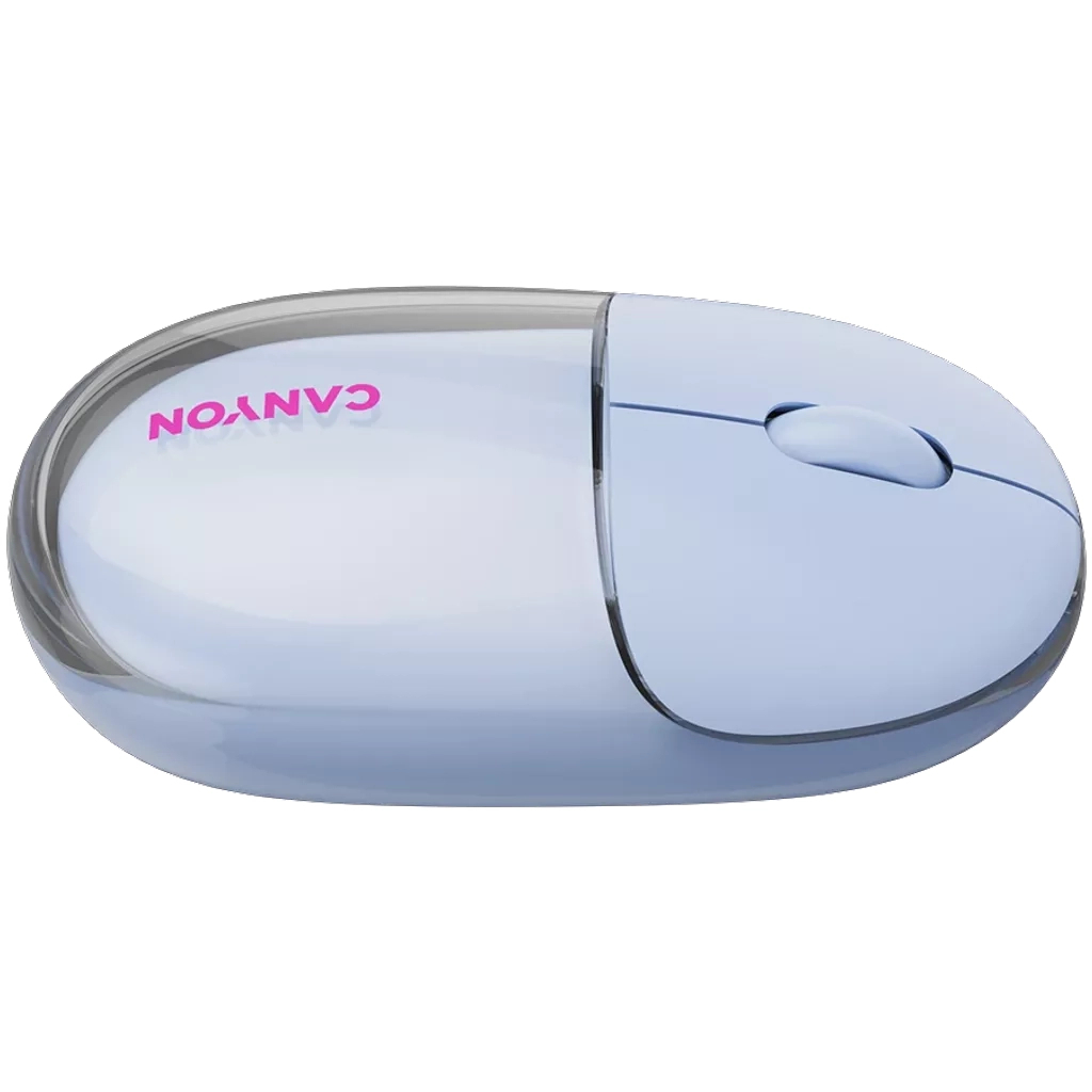 Мышь Canyon OnClick 24 Wireless Transparent Blue (CNS-CMSW24BL) фото7