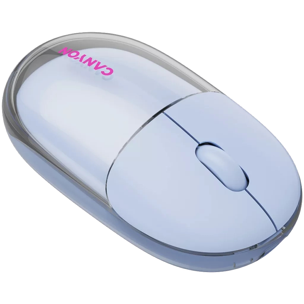 Мышь Canyon OnClick 24 Wireless Transparent Blue (CNS-CMSW24BL) фото8