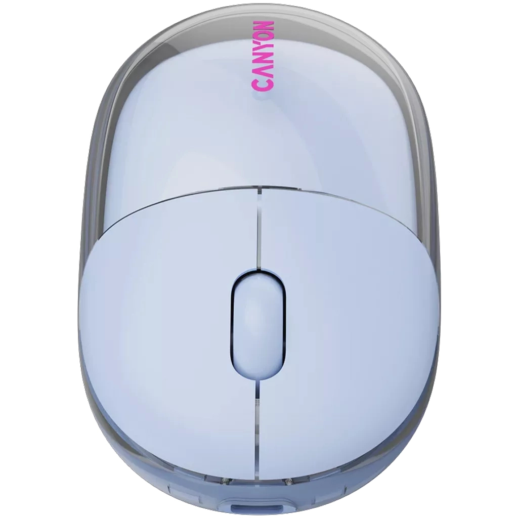 Мышь Canyon OnClick 24 Wireless Transparent Blue (CNS-CMSW24BL) фото9
