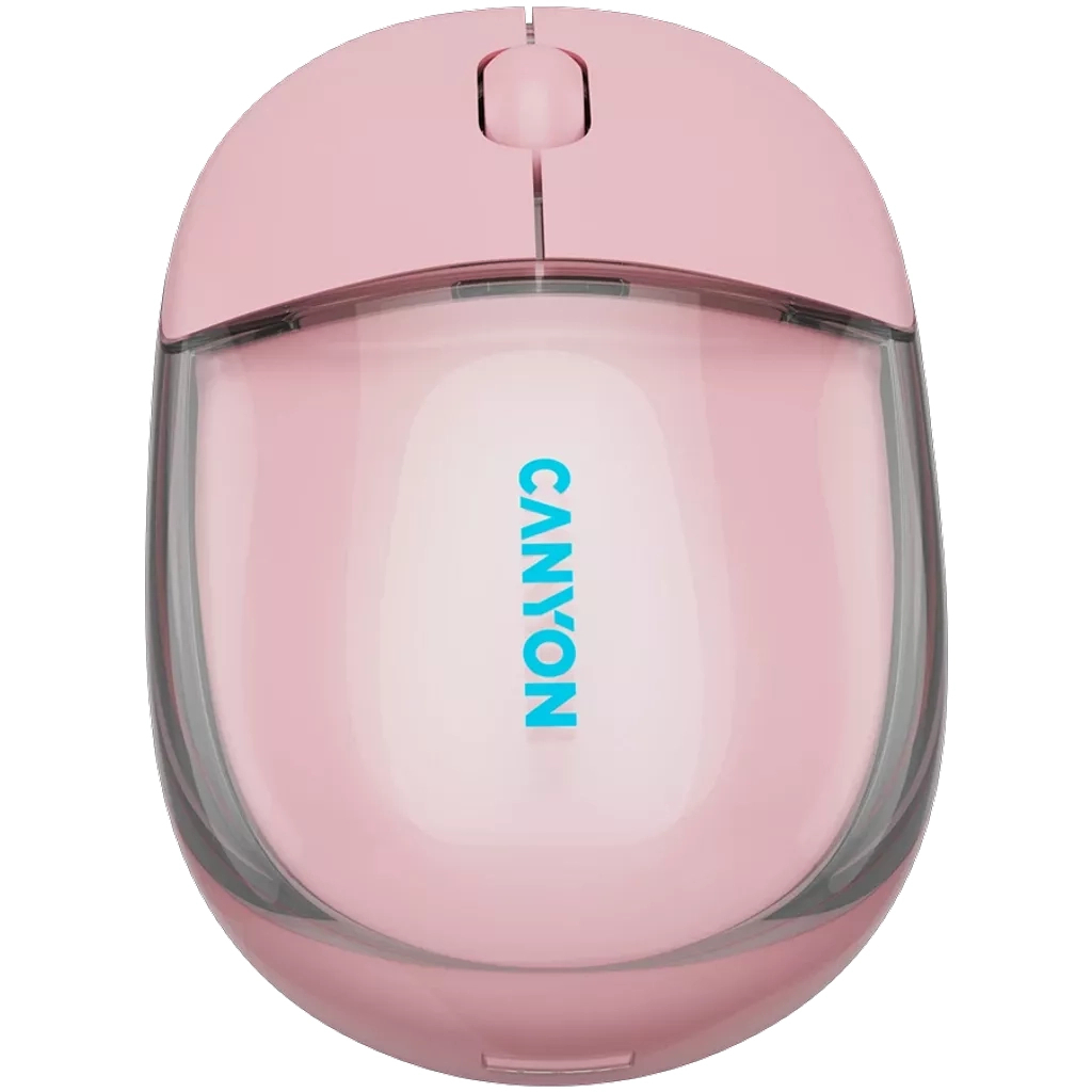 Мышь Canyon OnClick 24 Wireless Transparent Pink (CNS-CMSW24P) фото2