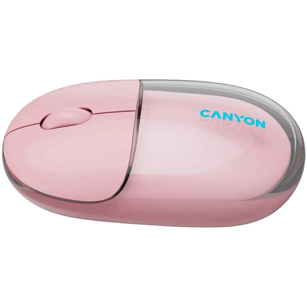 Мышь Canyon OnClick 24 Wireless Transparent Pink (CNS-CMSW24P) фото4