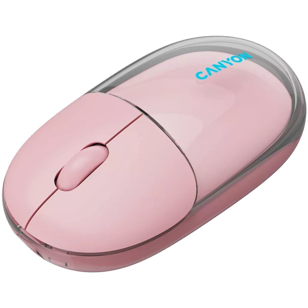 Мышь Canyon OnClick 24 Wireless Transparent Pink (CNS-CMSW24P) фото5