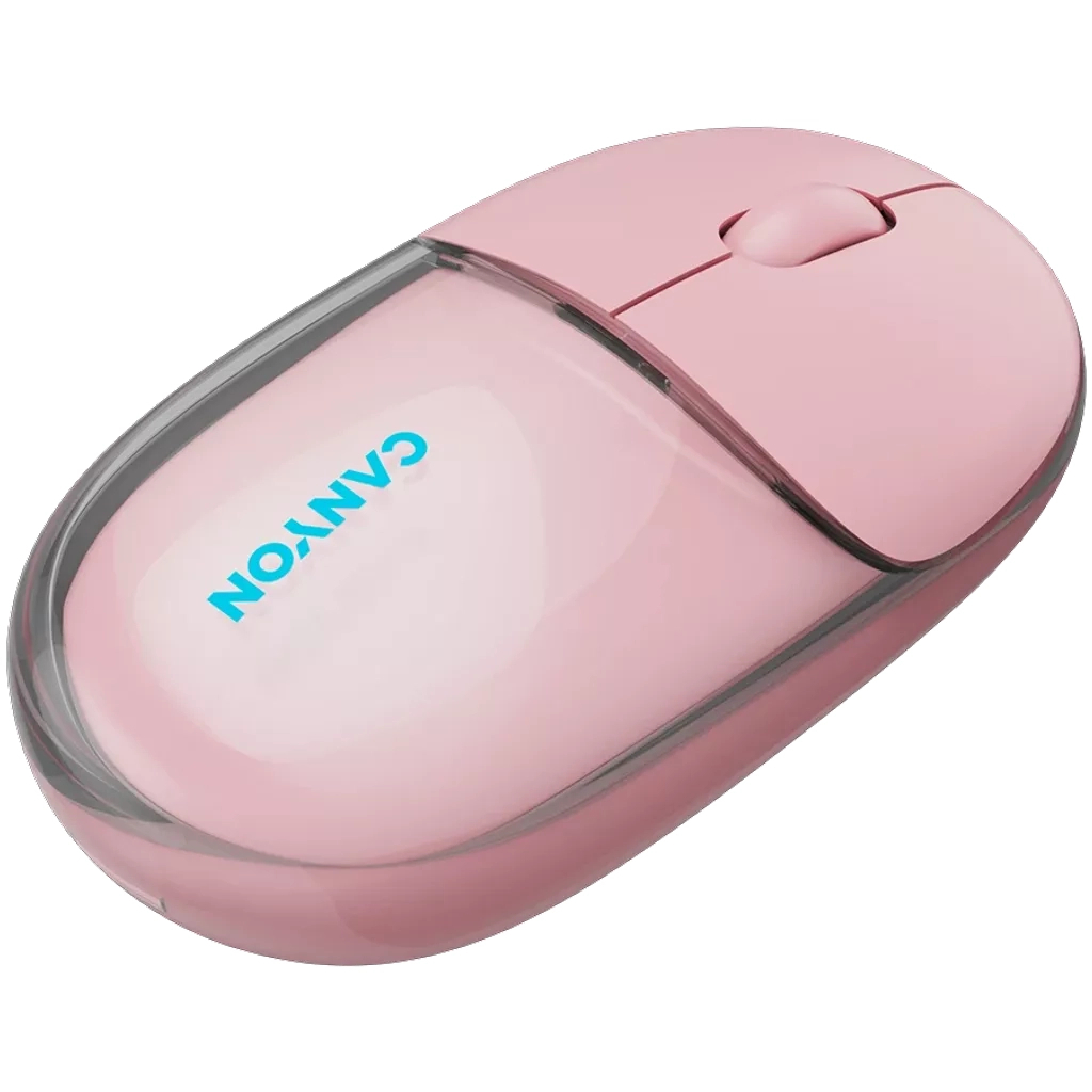 Мышь Canyon OnClick 24 Wireless Transparent Pink (CNS-CMSW24P) фото7