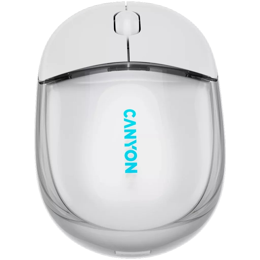 Мышь Canyon OnClick 24 Wireless Transparent White (CNS-CMSW24W) фото2