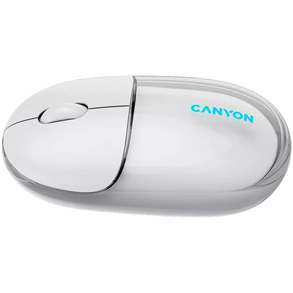 Мышь Canyon OnClick 24 Wireless Transparent White (CNS-CMSW24W) фото4
