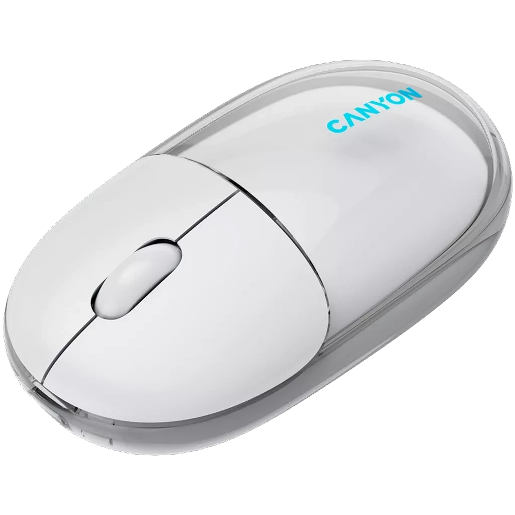 Мышь Canyon OnClick 24 Wireless Transparent White (CNS-CMSW24W) фото5