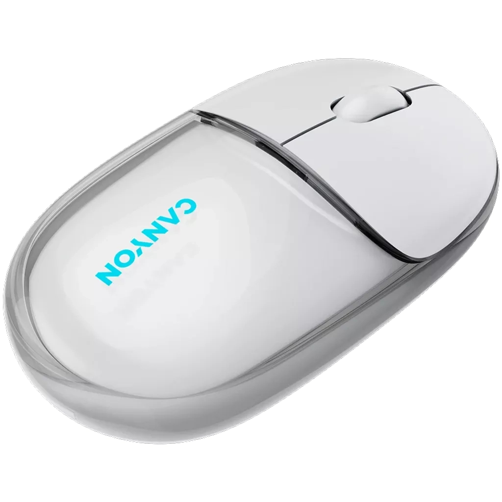 Мышь Canyon OnClick 24 Wireless Transparent White (CNS-CMSW24W) фото6