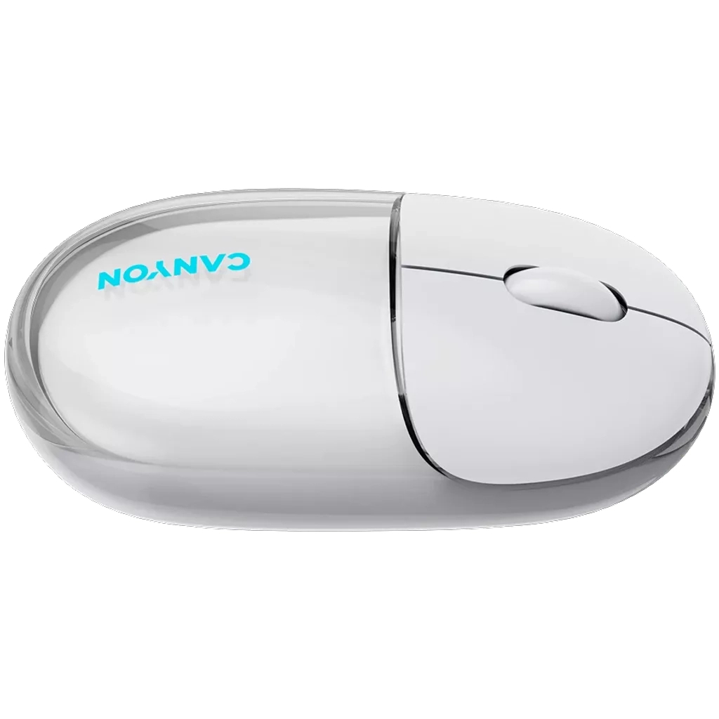 Мышь Canyon OnClick 24 Wireless Transparent White (CNS-CMSW24W) фото7