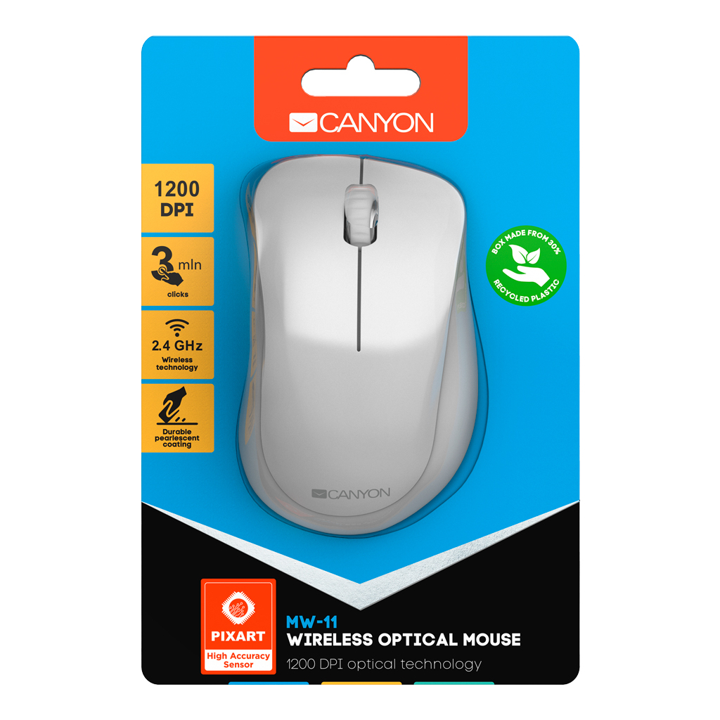 Мышь Canyon MW-11 Wireless Grey (CNE-CMSW11PW) фото6