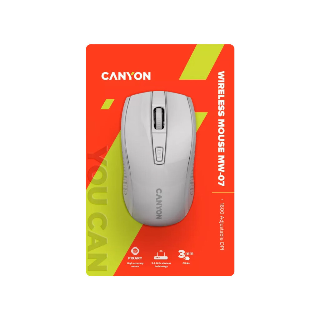 Мышь Canyon MW-7 Wireless White (CNE-CMSW07W) фото6