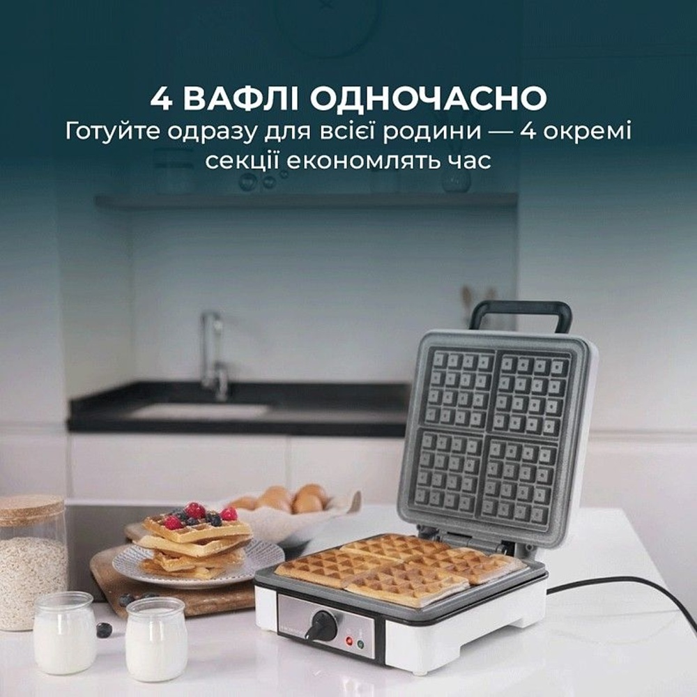 Вафельница Cecotec Fun Gofrestone 4Inox (CCTC-08017) фото2