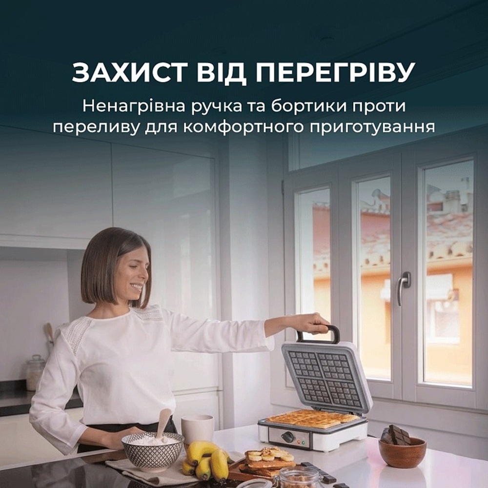 Вафельница Cecotec Fun Gofrestone 4Inox (CCTC-08017) фото3