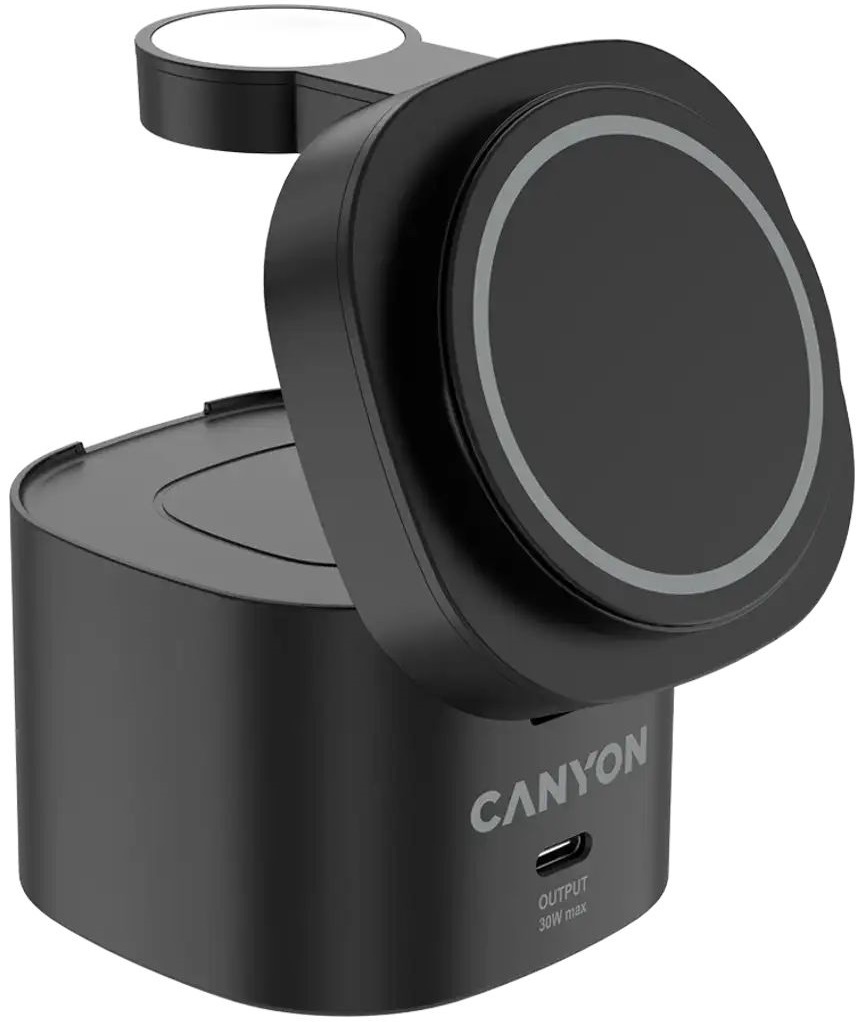 Беспроводное зарядное устройство Canyon OnCharge 405 4in1 Black (CNS-WCS405BW/A) фото2