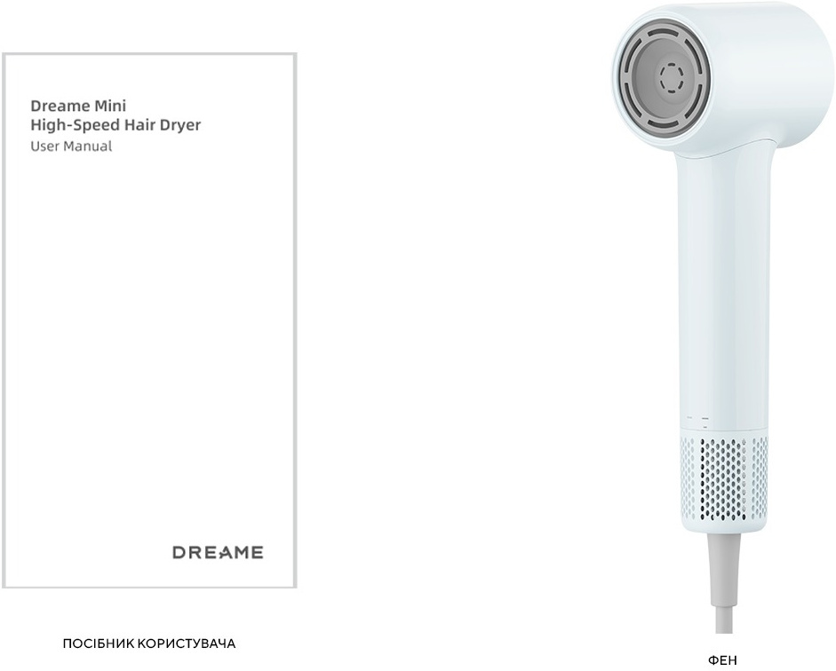 Фен Dreame Hair MINI Blue (AHG11AB) фото