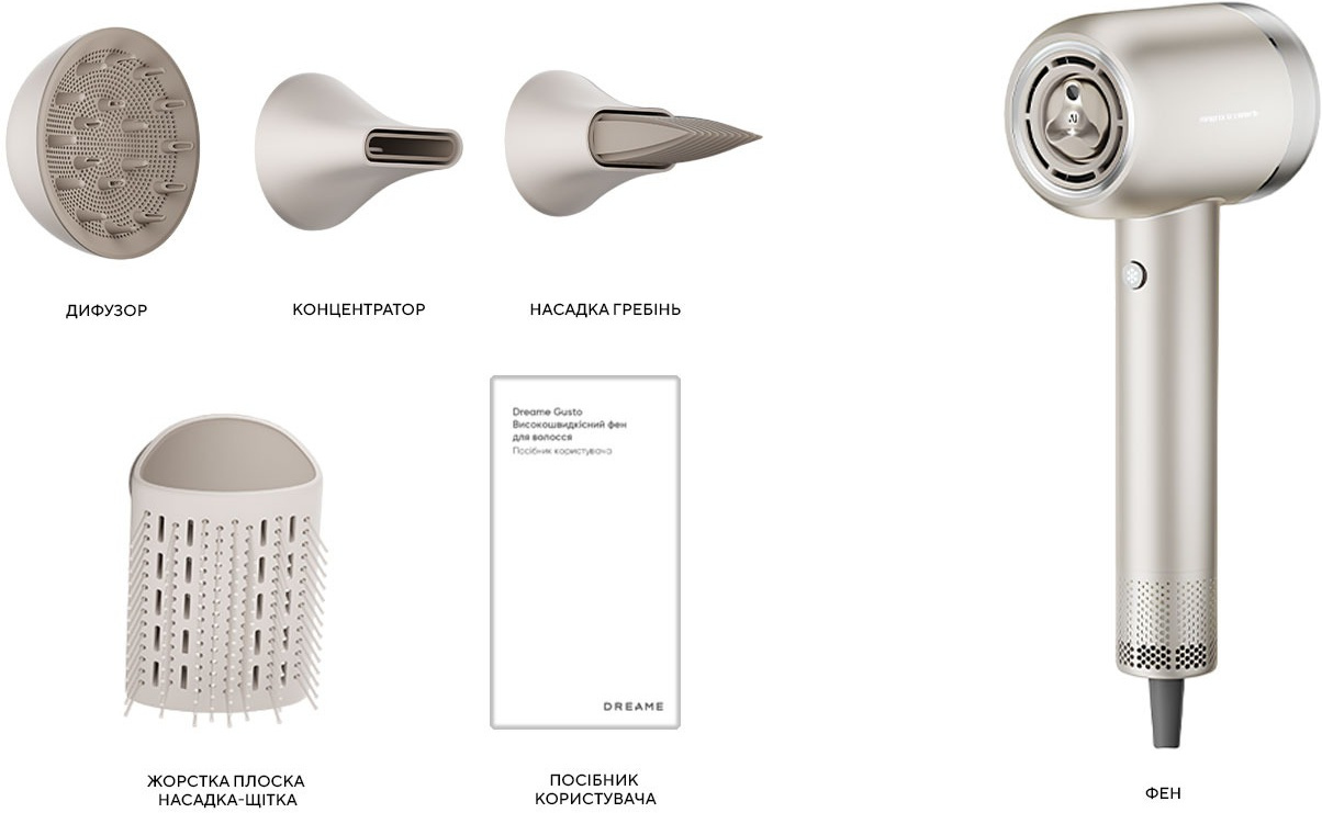 Фен Dreame Gusto Titanium (AHG40A-TI) фото