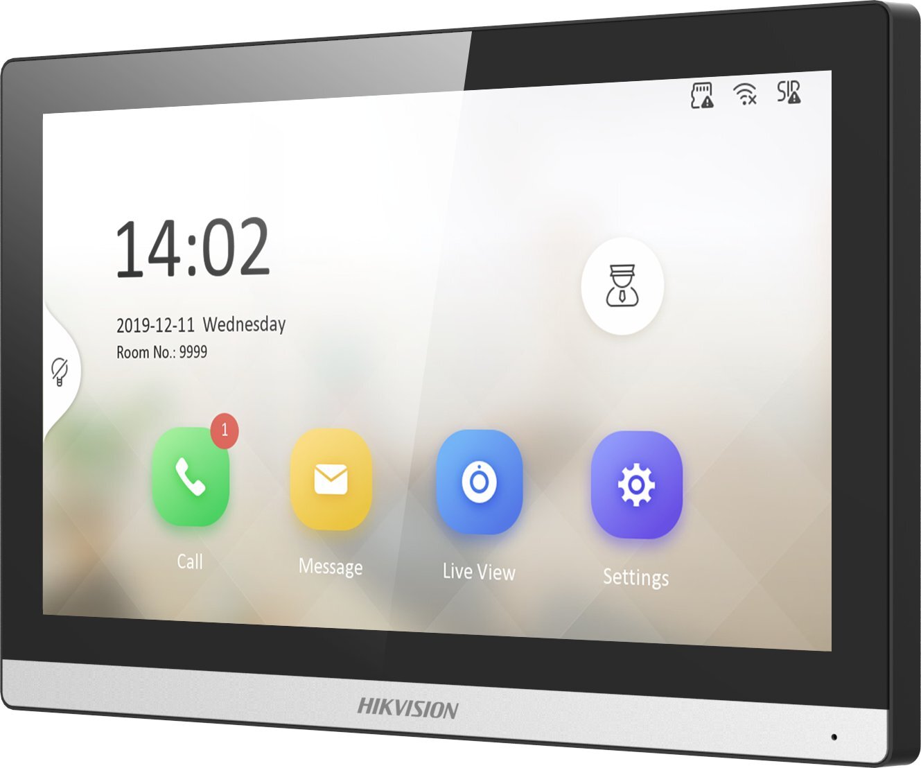 IP-відеодомофон Hikvision White (DS-KH6350-WТE1) фото3