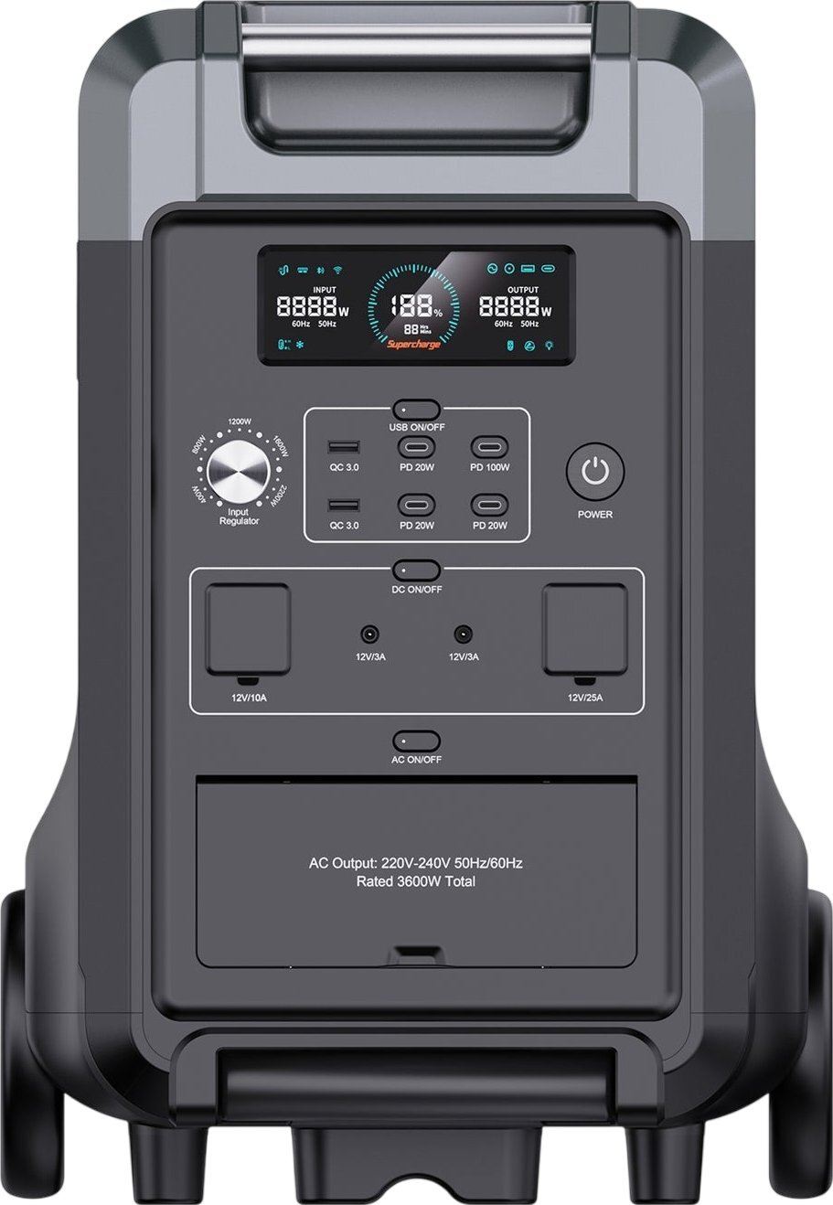 Зарядна станція Choetech BS009, 3600W (BS009-EU-BK_OEM) фото