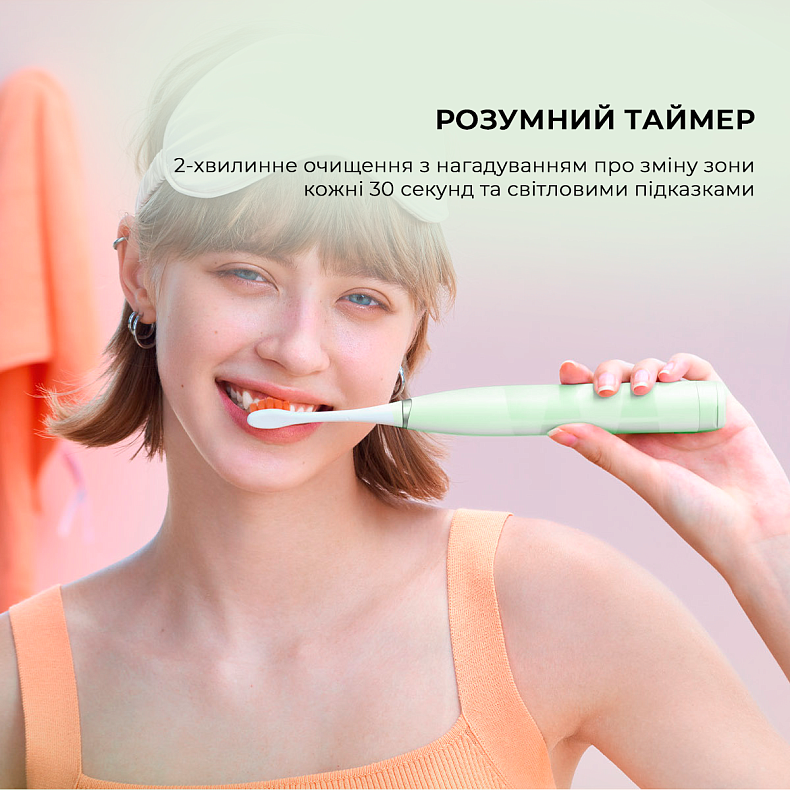 Електрична зубна щітка Oclean Flow S Black (6970810557343) фото4