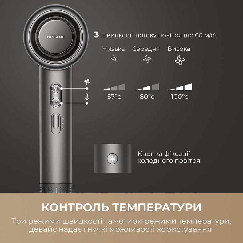 Фен Dreame Gusto SpaceGrey (AHG40A-SG) фото3