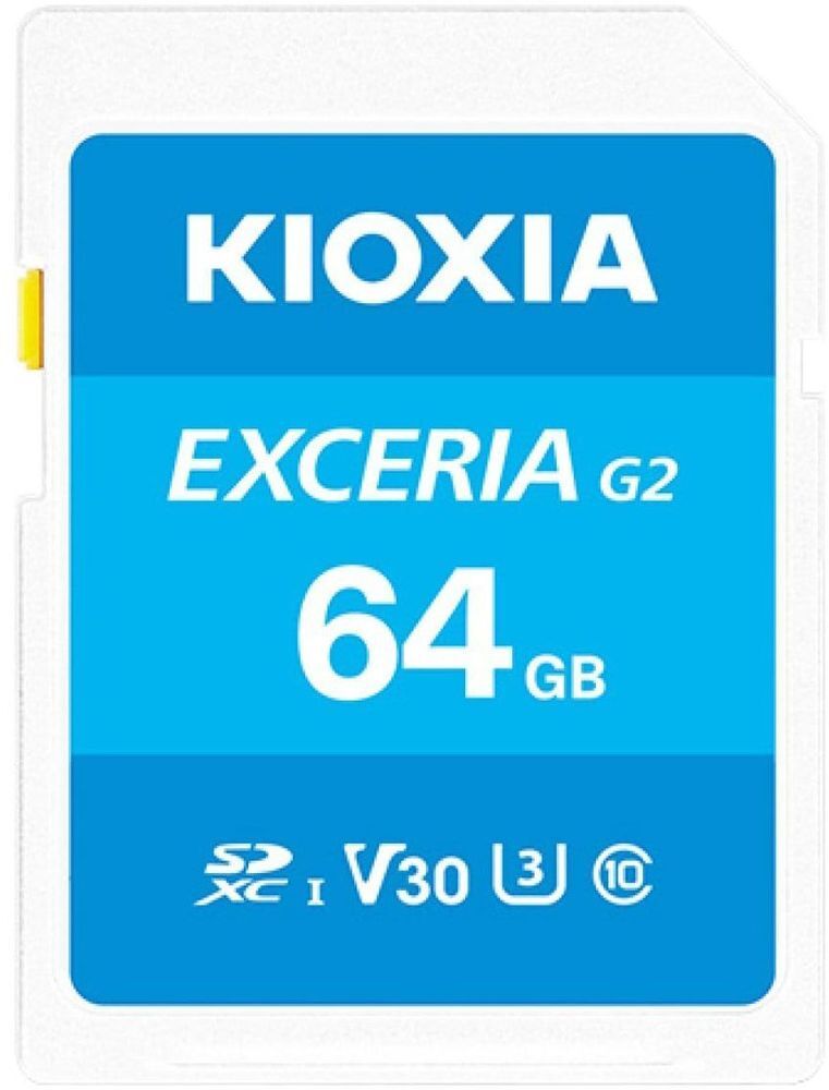 Карта памяти KIOXIA EXCERIA G2 SDXC 64GB U3 V30 (LNEX2L064GG4) фото