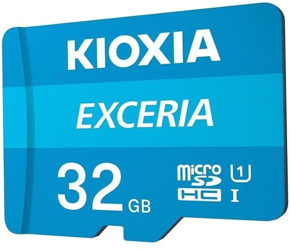 Карта памяти Kioxia MicroSDHC 32GB UHS-I Class 10 Exceria R100MB/s + SD-адаптер (LMEX1L032GG2) фото