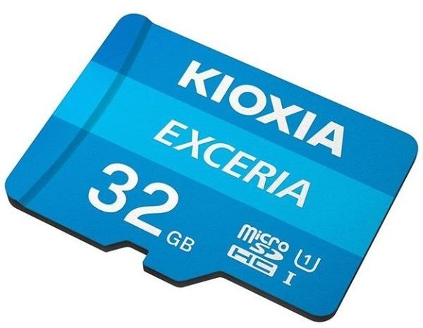 Карта памяти Kioxia MicroSDHC 32GB UHS-I Class 10 Exceria R100MB/s + SD-адаптер (LMEX1L032GG2) фото