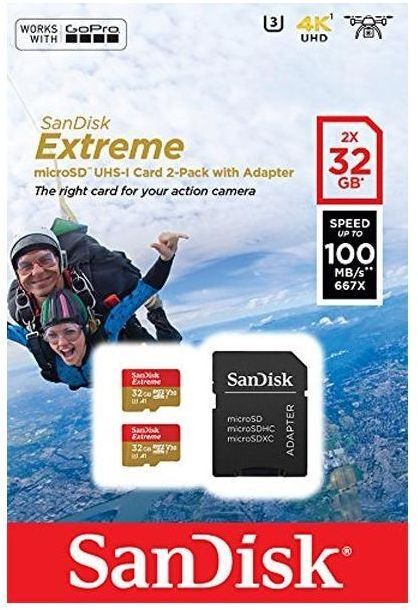 Карта пам'яті SANDISK MEMORY MICRO SDHC 32GB UHS-I W/A (SDSQXAF-032G-GN6AT) фото2