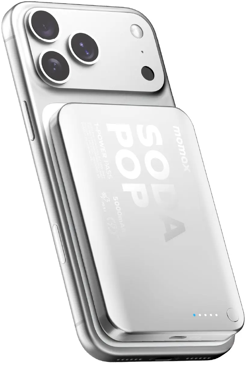 Портативний зарядний пристрій MOMAX WRL 5000mAh SILVER (IP165S) фото4