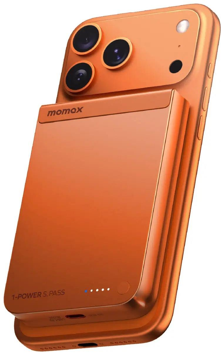 Портативний зарядний пристрій MOMAX WRL 10000mAh ORANGE (IP162Q2M) фото4