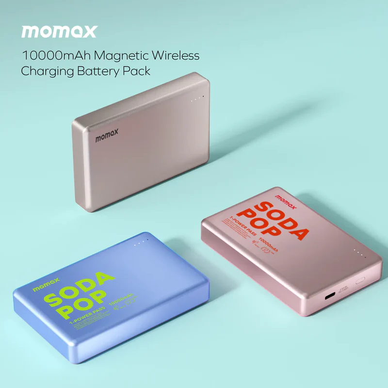 Портативний зарядний пристрій MOMAX WRL 10000mAh PINK (IP137AP2) фото3