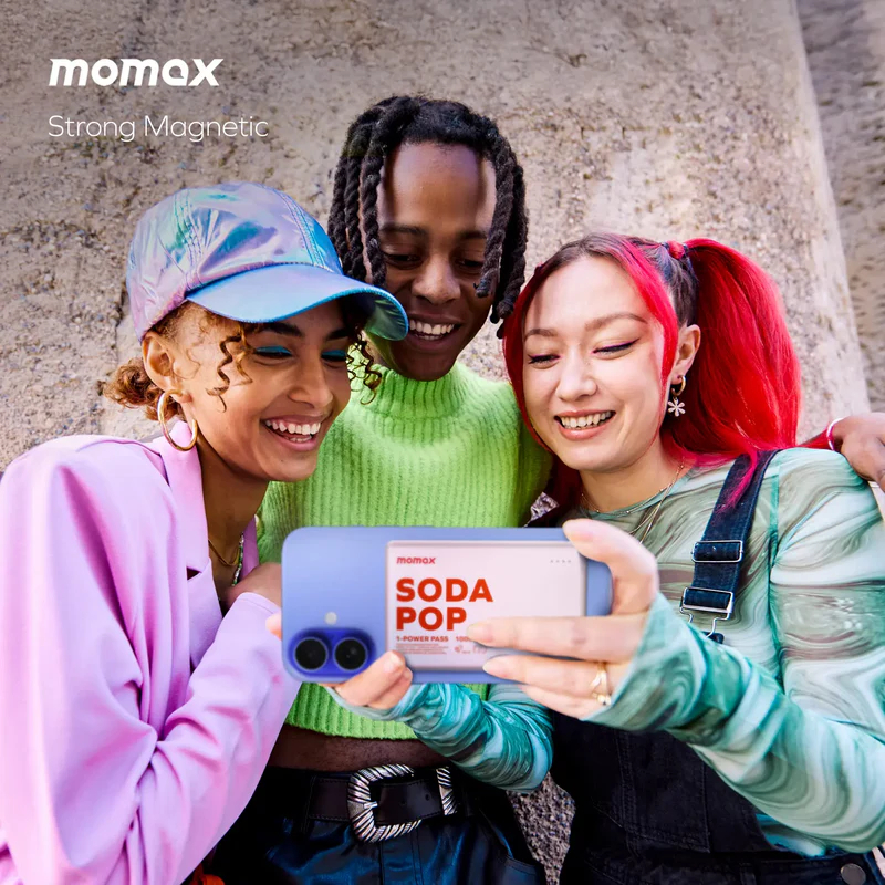 Портативний зарядний пристрій MOMAX WRL 10000mAh PINK (IP137AP2) фото5