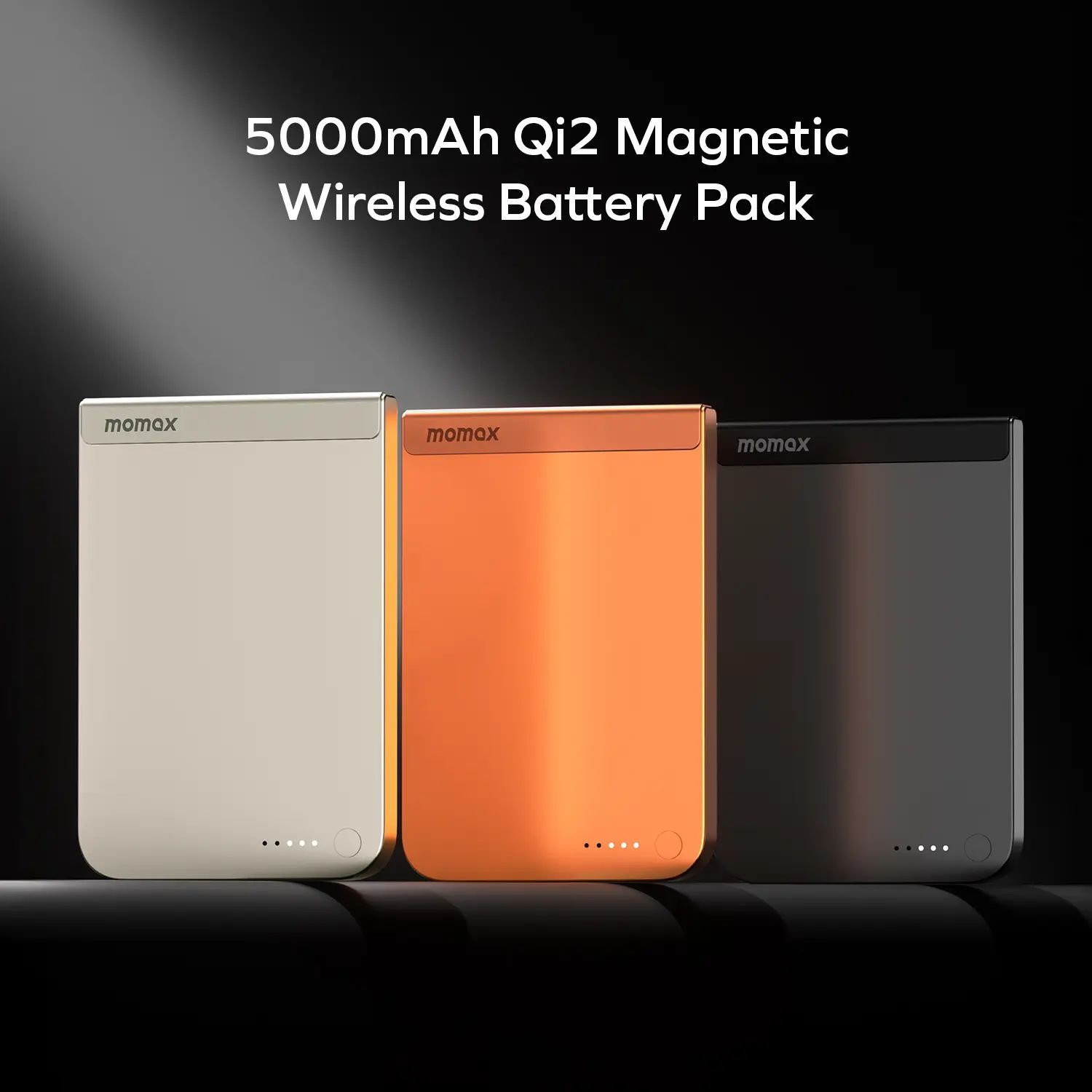 Портативний зарядний пристрій MOMAX WRL 5000mAh SOLAR ORANGE (IP161Q2M) фото4