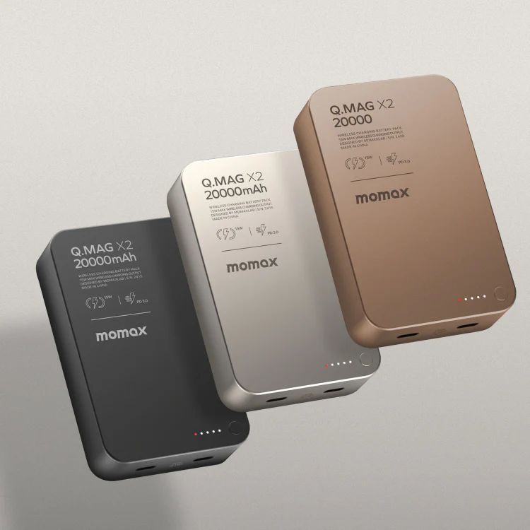 Портативний зарядний пристрій MOMAX WRL 20000mAh Q.MAG X2 TITANIUM (IP133E) фото3