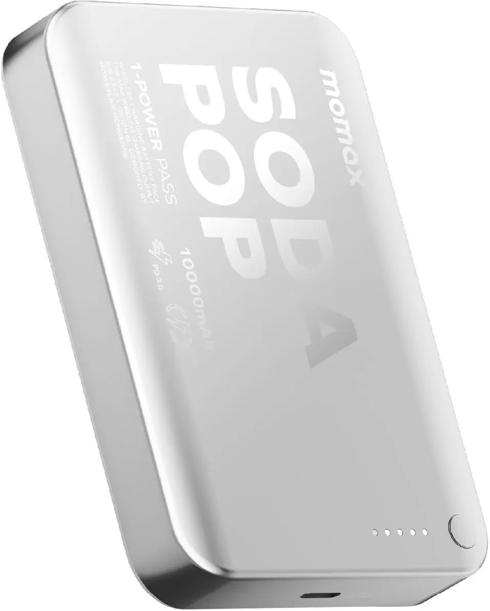 Портативний зарядний пристрій MOMAX WRL 10000mAh SILVER (IP166S) фото3